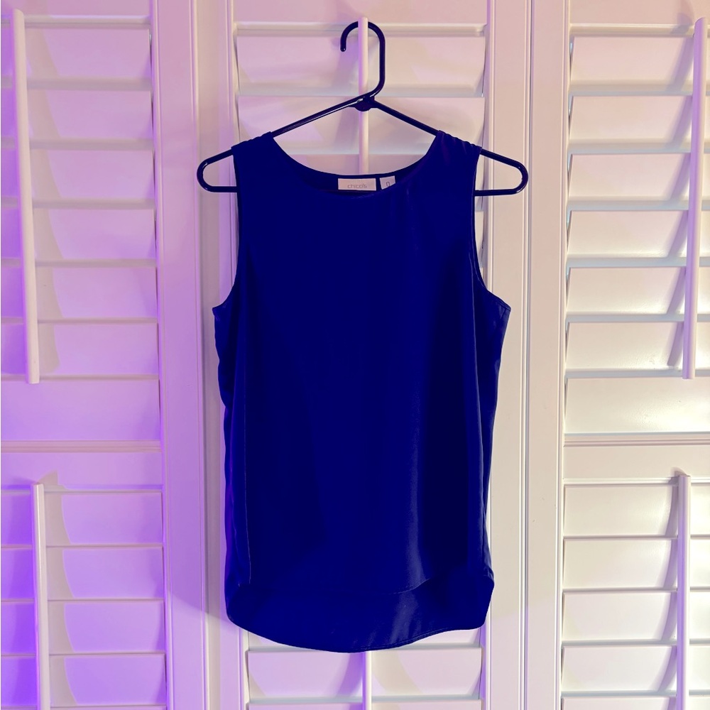 Chico's Blue Sleeveless Tank Top-Chico’s size 0